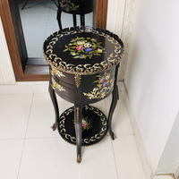 Serene Summit Round Wooden Table