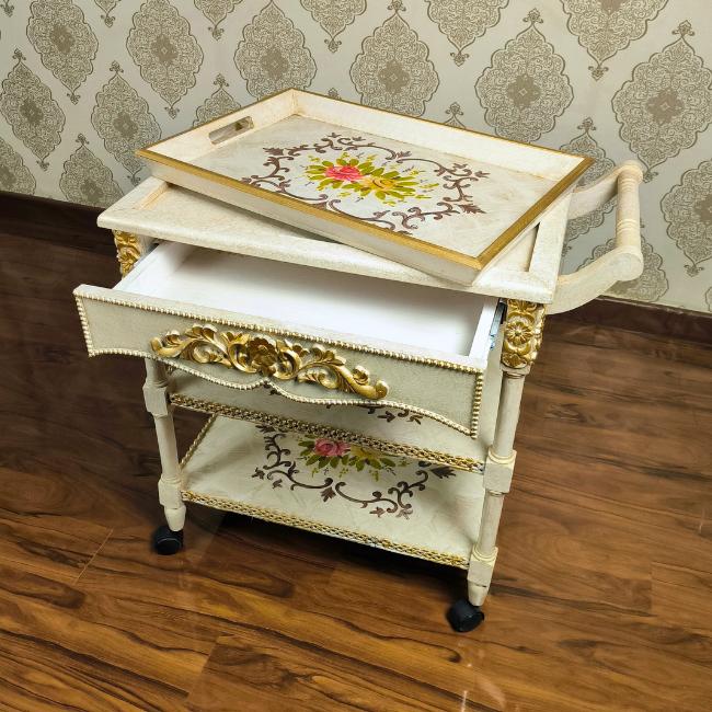 Garden Elegance Cart - Removable Tray Top & Drawer