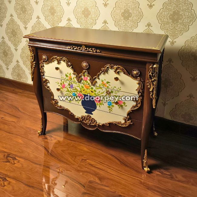 Blooming Tradition - Wooden Dresser
