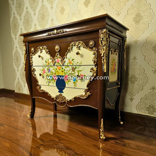 Blooming Tradition - Wooden Dresser