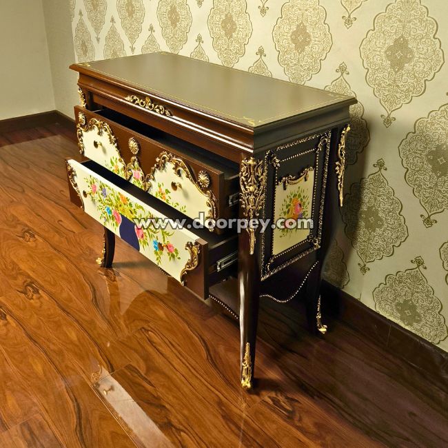 Blooming Tradition - Wooden Dresser