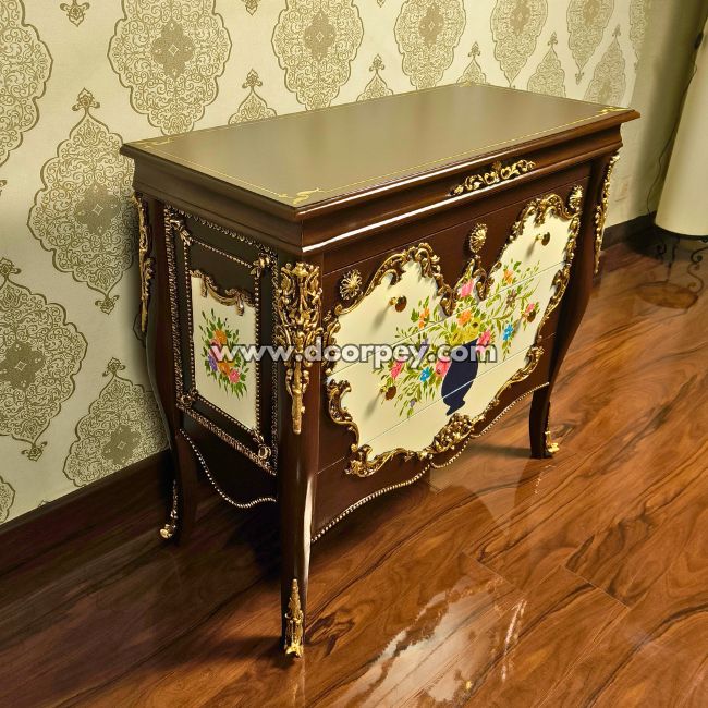 Blooming Tradition - Wooden Dresser