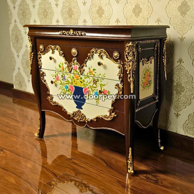 Blooming Tradition - Wooden Dresser