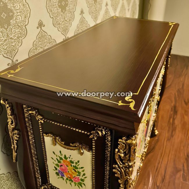 Blooming Tradition - Wooden Dresser