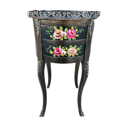 Solid Wood Kidney Table, Round Table and Accent Table available with free Cash on Delivery, home delivery nationwide. Best wooden table designs made from solid wood and adorned with metal trims, functional drawers for storage. Get the best price for wooden tables in Pakistan only on Doorpey.