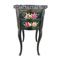 Solid Wood Kidney Table, Round Table and Accent Table available with free Cash on Delivery, home delivery nationwide. Best wooden table designs made from solid wood and adorned with metal trims, functional drawers for storage. Get the best price for wooden tables in Pakistan only on Doorpey.