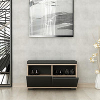 Prism Shelf Shoe Rack with seating functionality and compact design