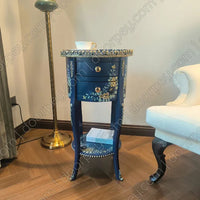 Sapphire Royale Hand Painted Wooden Table