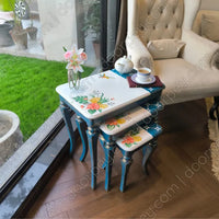 Bluebell Wooden Nesting Table