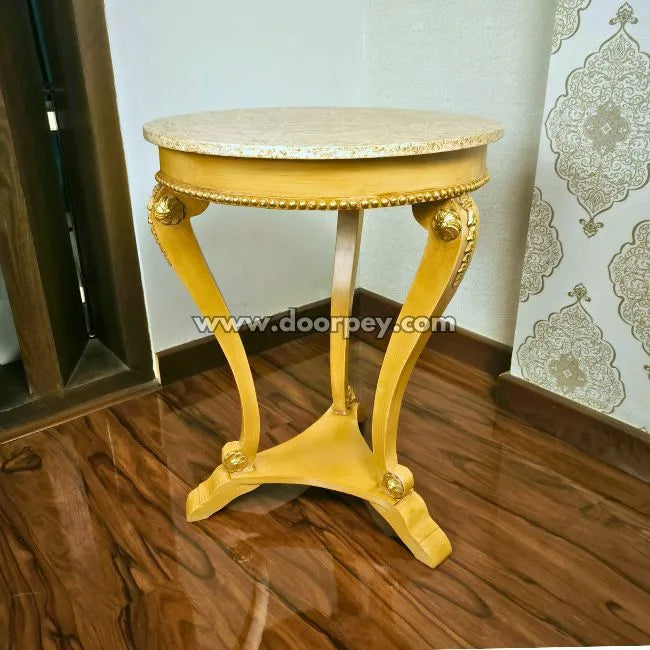 Golden Fern - French End Table