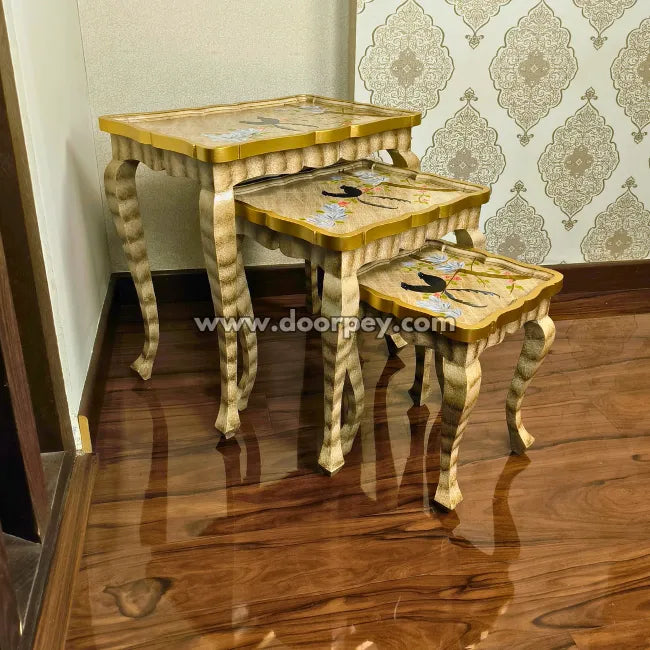 Bird Perch Wooden Nesting Table