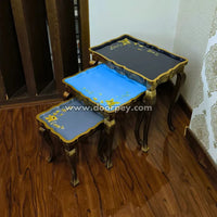 Elegant Trio Wooden Nesting Table