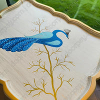 Peacock Royale Folding Tray Table