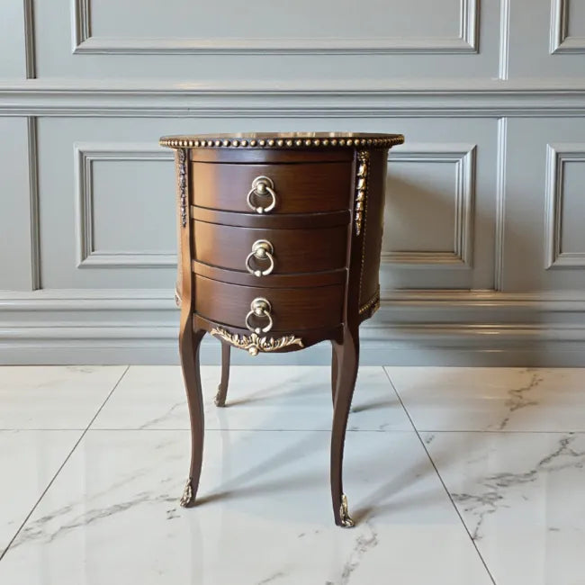 Royal Bastion wooden table with rich dark finish and classic detailing