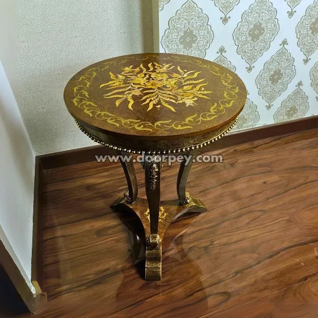 Rustic Bloom - French End Table