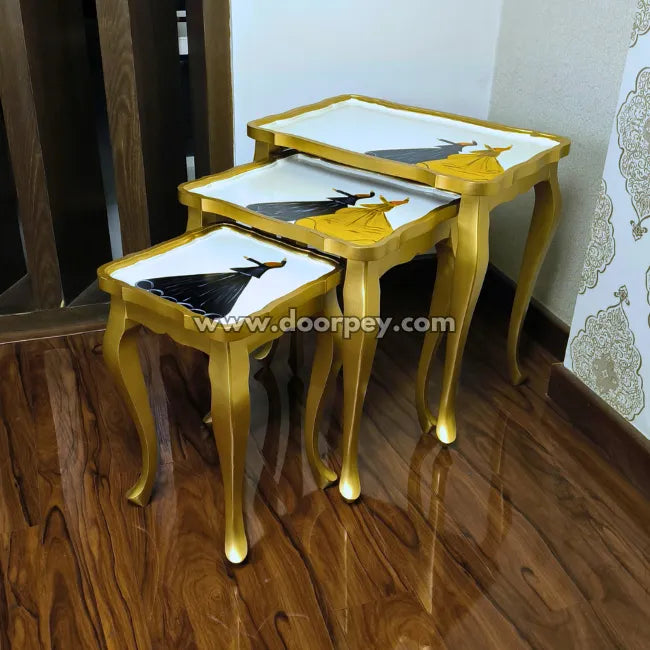 Sufi Soul Wooden Nesting Table