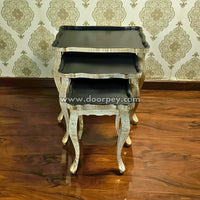 Ivory Shadow Wooden Nesting Table