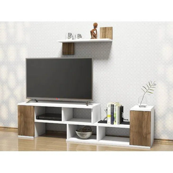 Buy SleekWood Media Wall Entertainment Unit | Modern Design online on doorpey.com Get other furniture and home decor items delivered to your door. Cash on delivery and nation-wide delivery available