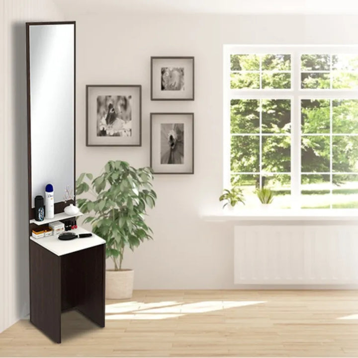 Buy Reflect & Organize - Full-Length Dressing Mirror with Utility Shelf online on doorpey.com Get other furniture and home decor items delivered to your door. Cash on delivery and nation-wide delivery available