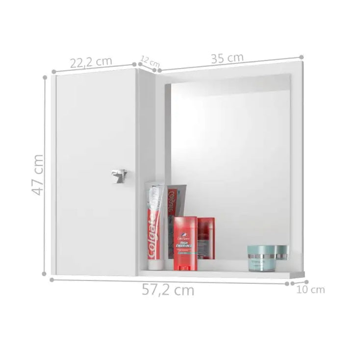 Buy Modern Bathroom Cabinet with Mirror and Shelves online on doorpey.com Get other furniture and home decor items delivered to your door. Cash on delivery and nation-wide delivery available