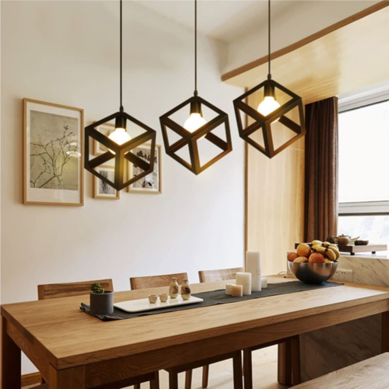 Square Cube Hanging Light