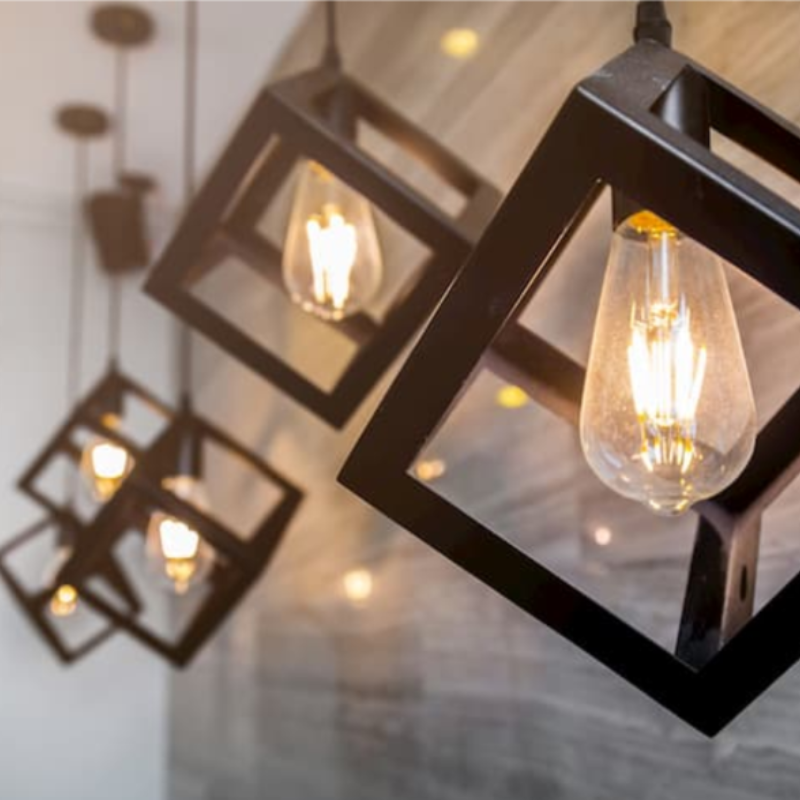 Square Cube Hanging Light