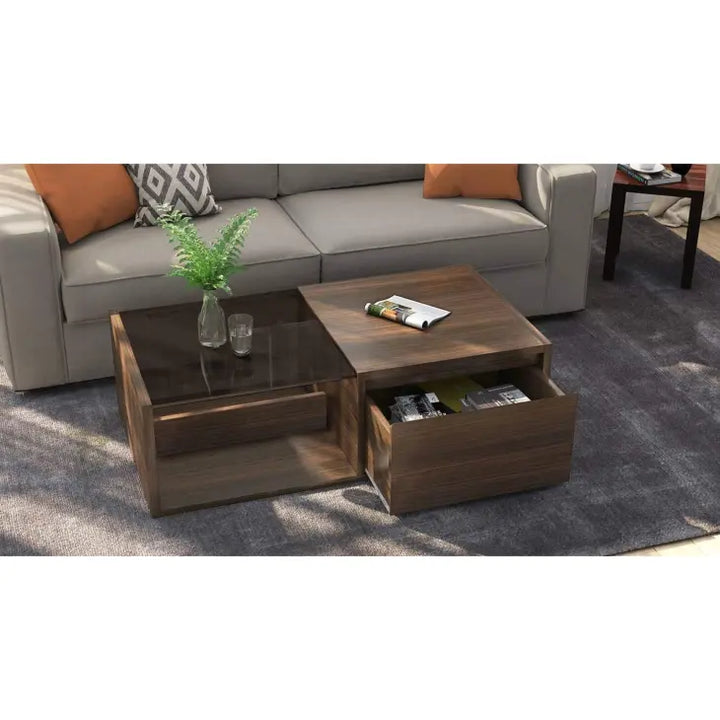 Buy Elegant Brown Coffee Table - Contemporary Design online on doorpey.com Get other furniture and home decor items delivered to your door. Cash on delivery and nation-wide delivery available
