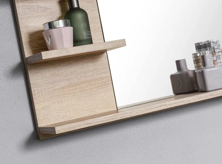 Alberta Bathroom Mirror With Shelves