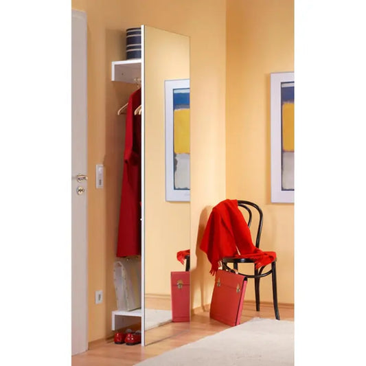 Buy Mirror Haven - Multi-Purpose Dressing Mirror with Storage Shelves and Coat Hanger  online on doorpey.com Get other furniture and home decor items delivered to your door. Cash on delivery and nation-wide delivery available