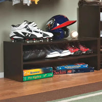 StackEase, the most affordable shoe rack with two sections for six shoes.