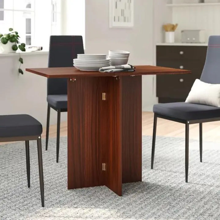 Buy FlexiExtend Wood Dining Table | Space-Saving and Extendable online on doorpey.com Get other furniture and home decor items delivered to your door. Cash on delivery and nation-wide delivery available