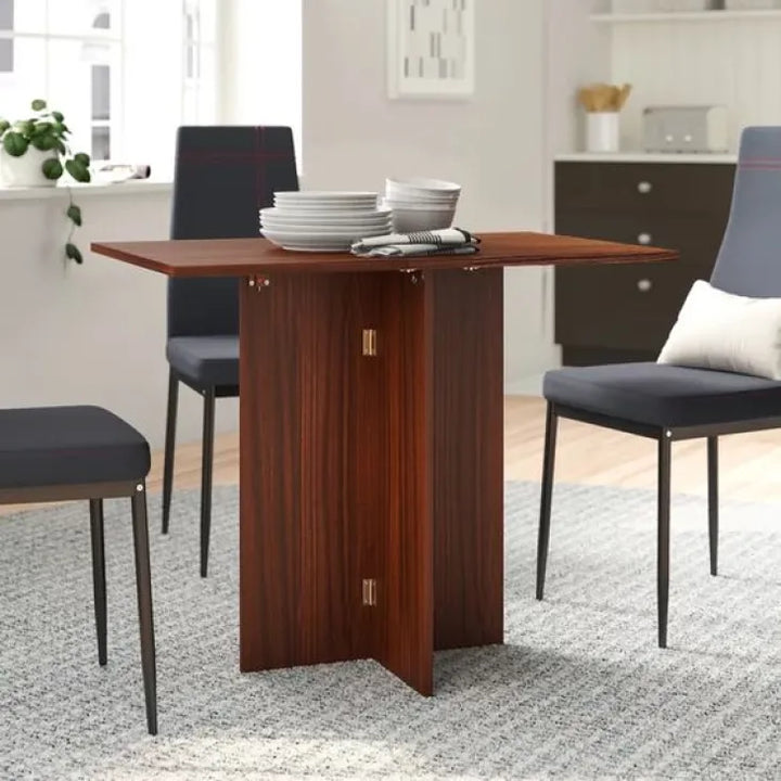 Buy FlexiExtend Wood Dining Table | Space-Saving and Extendable online on doorpey.com Get other furniture and home decor items delivered to your door. Cash on delivery and nation-wide delivery available