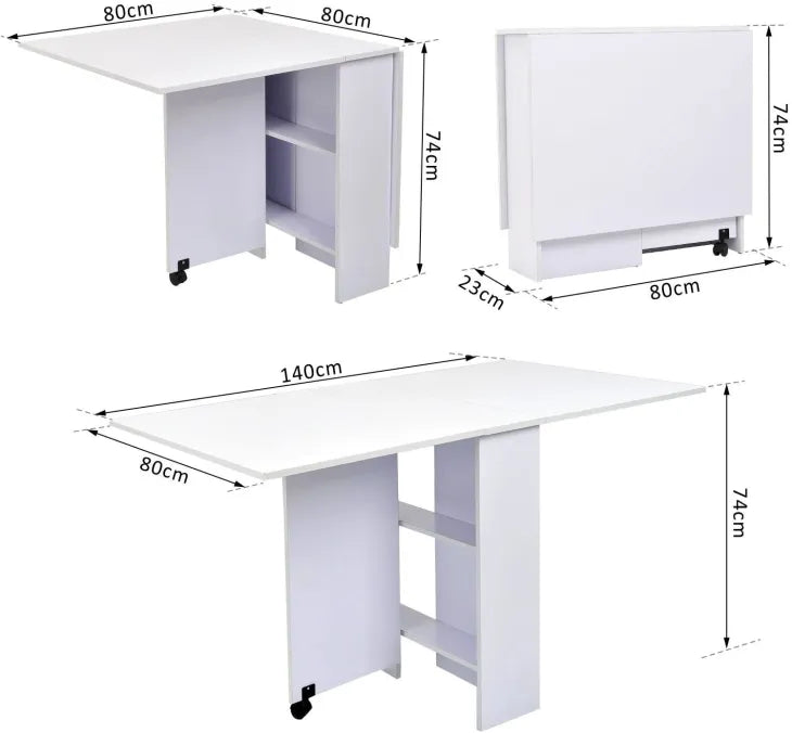Buy lexiSpace Plus - Expandable Folding Dining Table | Multi-functional Kitchen Desk online on doorpey.com Get other furniture and home decor items delivered to your door. Cash on delivery and nation-wide delivery available