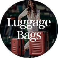 luggage bags. includes soft case bags and hard case bags