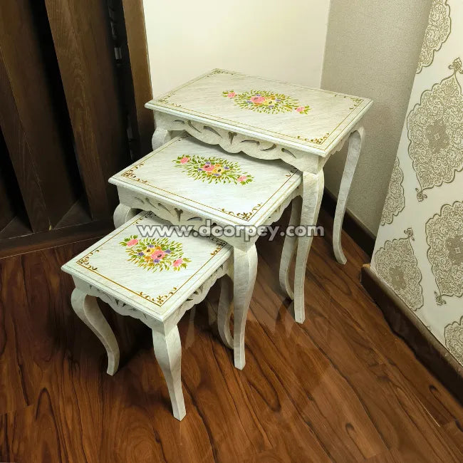 Lily Luxe Wooden Nesting Table