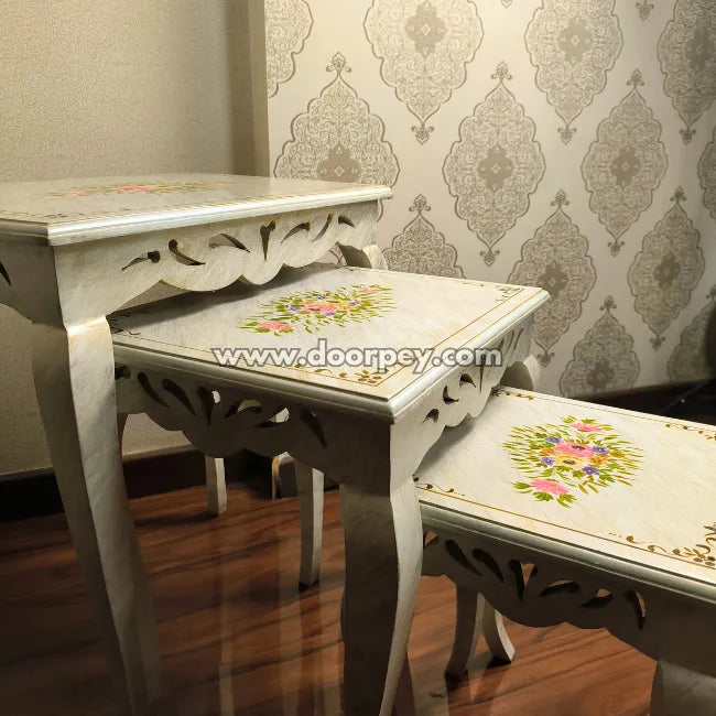 Lily Luxe Wooden Nesting Table