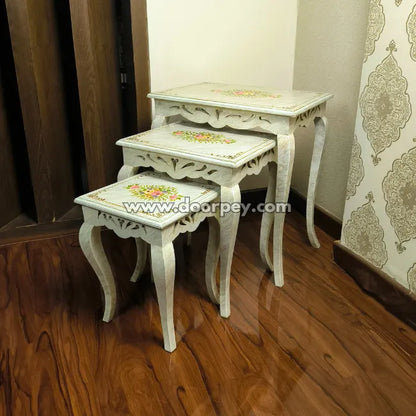 Lily Luxe Wooden Nesting Table