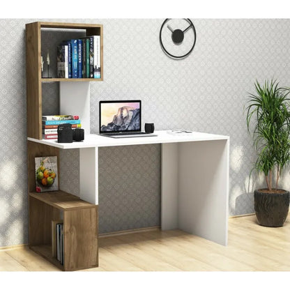 Study Hub Organizer Desk With Shelves