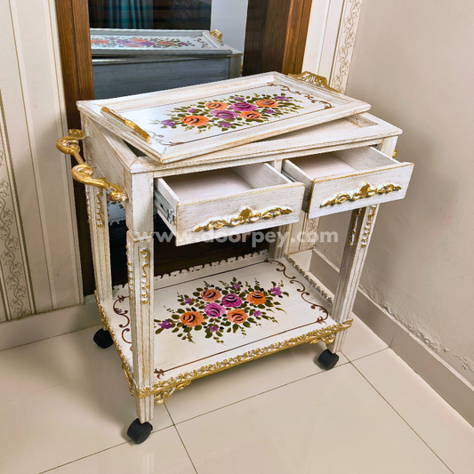 Rosewood Duo Grace - Removable Tray Top &  Two Drawers