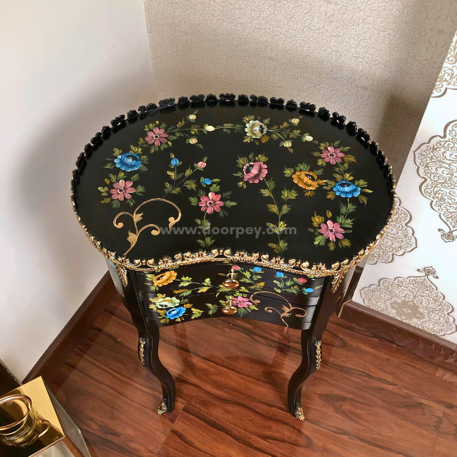 Whispering Willows Kidney Wooden Table