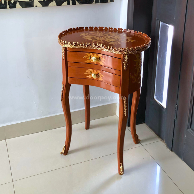 Rustic Revival Kidney Wooden Table