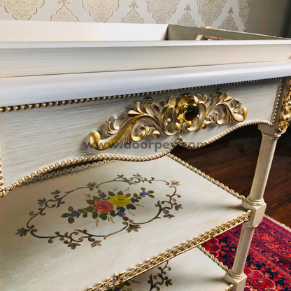 Zinnia Flow Trolley - Removable Tray Top & Drawer