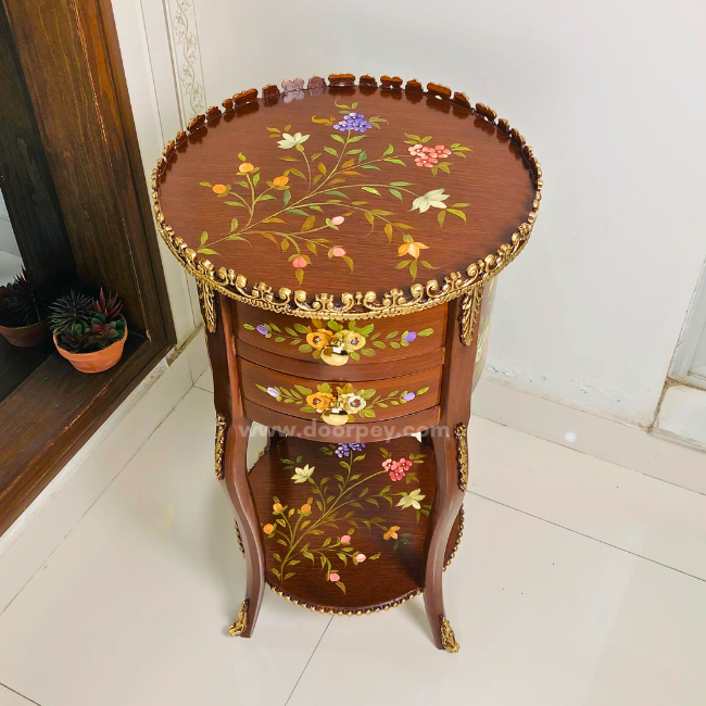 Timberline Terrace Round Wooden Table