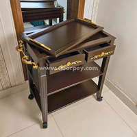 Golden Grace Trolley - Removable Tray Top & Two Drawers
