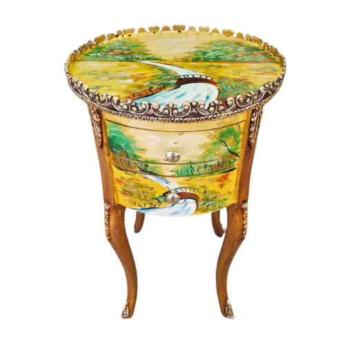 Meadow Mirage Round Wooden Table