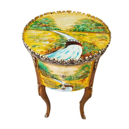 Meadow Mirage Round Wooden Table