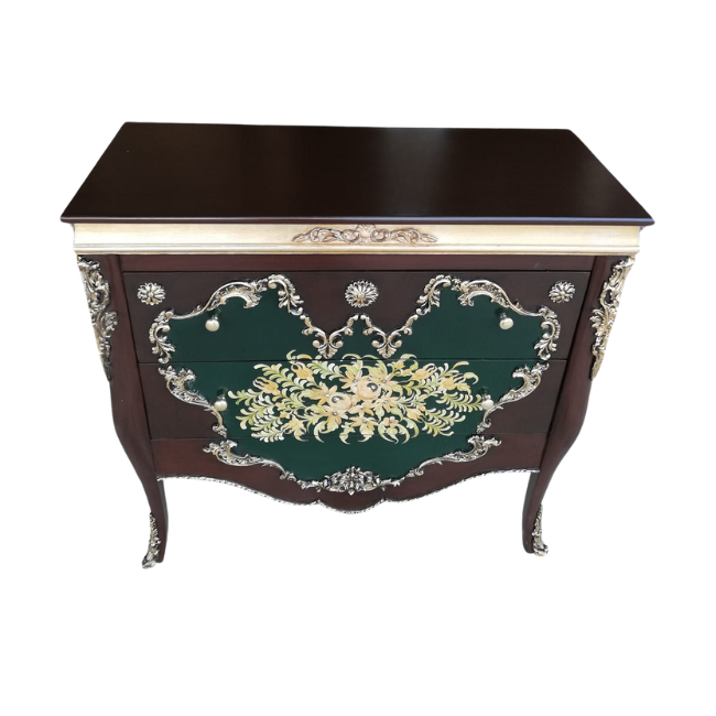 Regal Blossoms - Wooden Dresser