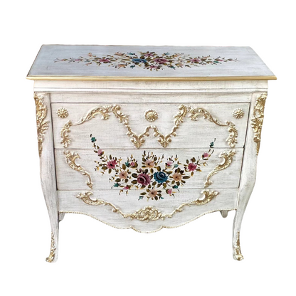 Timeless Petals - Wooden Dresser