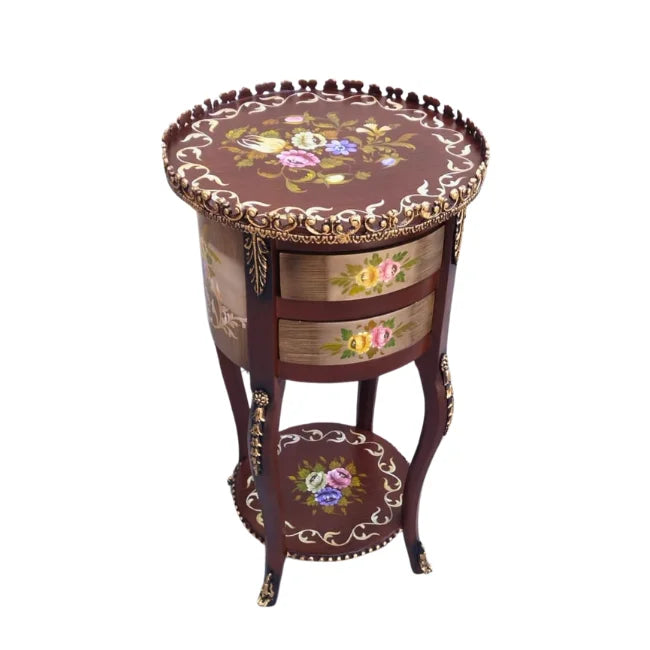 Solid Wood Kidney Table, Round Table and Accent Table available with free Cash on Delivery, home delivery nationwide. Best wooden table designs made from solid wood and adorned with metal trims, functional drawers for storage. Get the best price for wooden tables in Pakistan only on Doorpey.