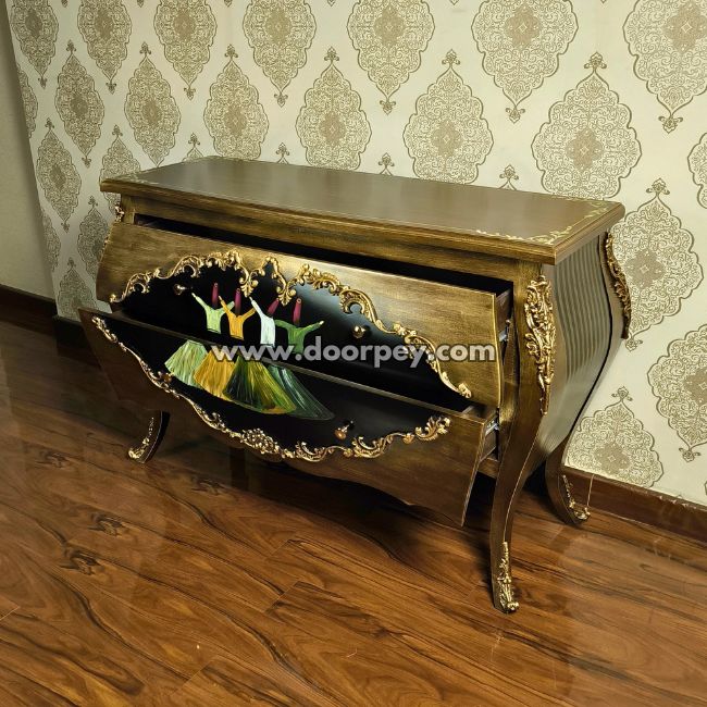 Whirling Grace - Wooden Dresser